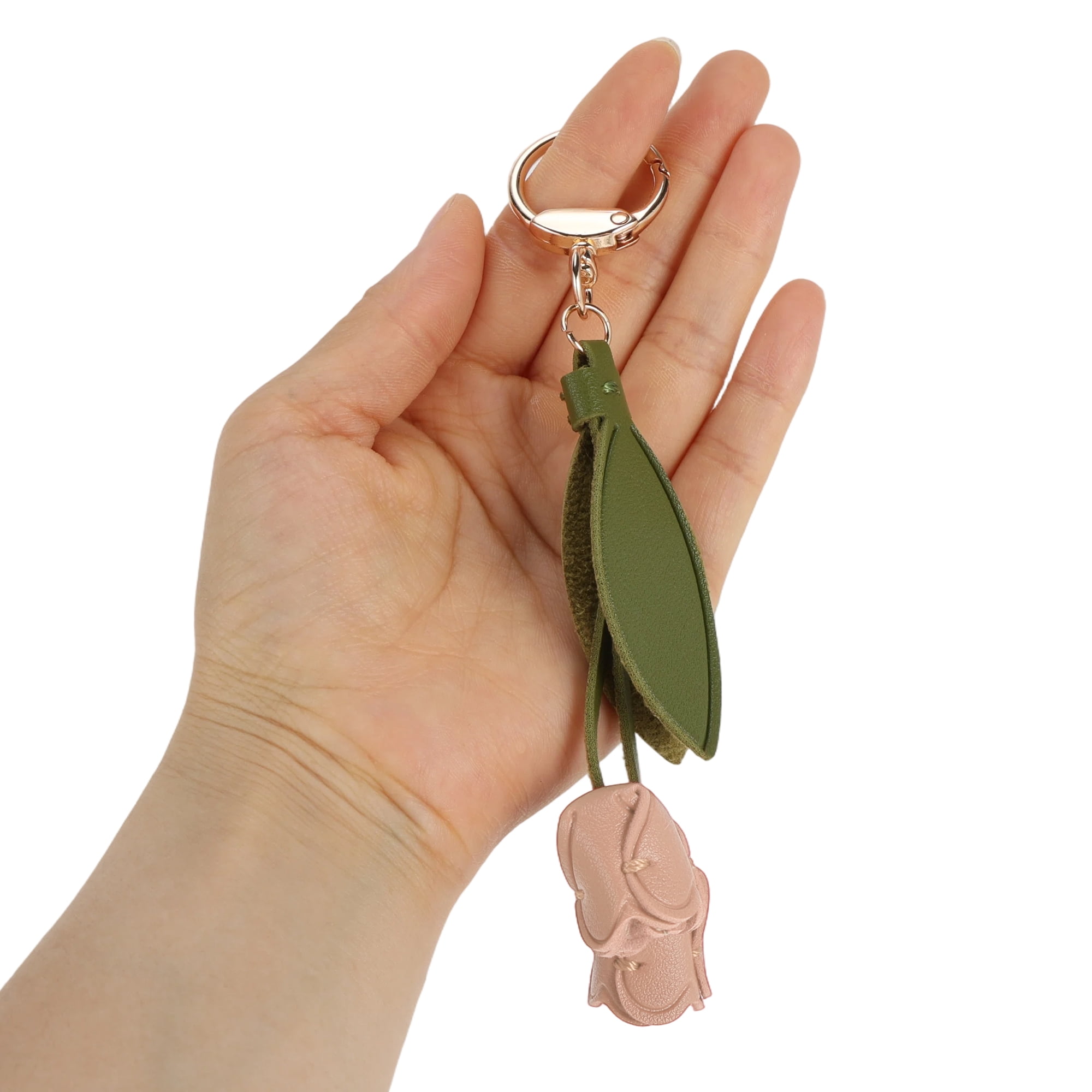 Unique Bargains Colorful Flower Leaf Handbag Charm For Any Occasion 1 Pc Dark Pink