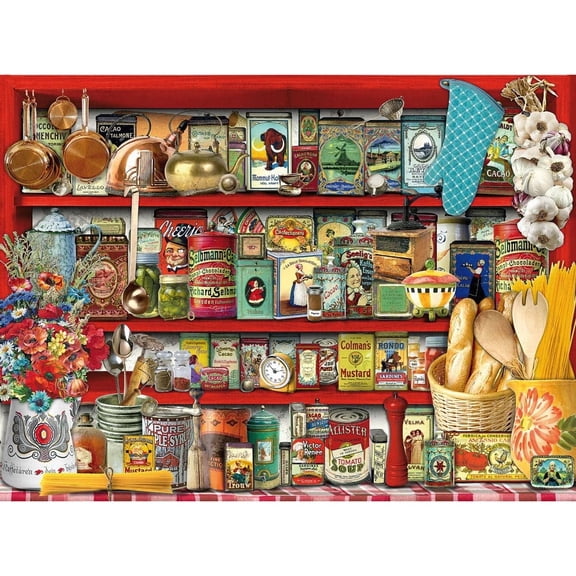 Bits and Pieces 1000 Piece Jigsaw Puzzle Kitchen Shelf for Adults 20" x 27"