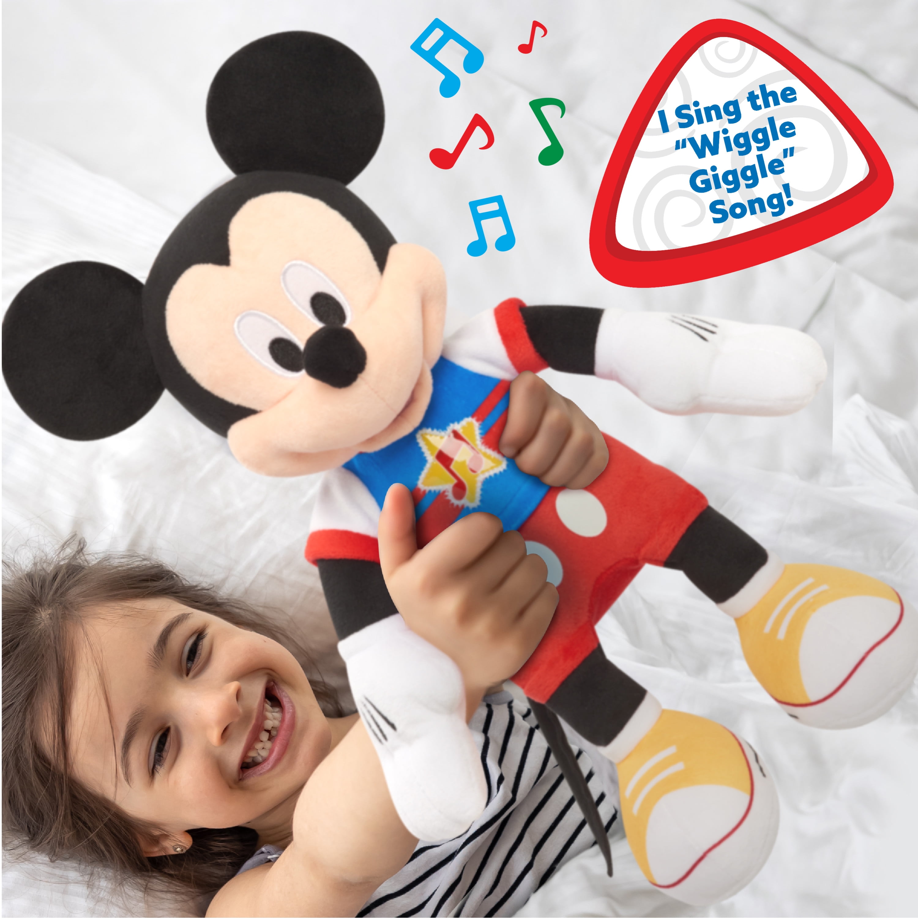 Mickey Mouse Just Play Singing Dancing Interactive Plush Disney TESTED and  Works 886144300615