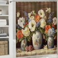 thumbnail image 6 of Fenyluxe Flowers Vase Hope and Faith Pretty Shower Curtain Set Bathroom Decor Home Bathtubs Decoration with Hooks 60x72, 6 of 7
