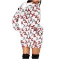 thumbnail image 6 of Christmas Dresses for Women Casual Mini Printed Pullover Sweatshirts Dress with Pockets Christmas Gifts for Women, 6 of 6