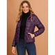thumbnail image 2 of Chaqueta Liviana Corta Gruesa Plegable Con Capucha Para Mujer Púrpura S, 2 of 6