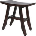 thumbnail image 1 of Compact Rectangular Teak Shower Outdoor Bench in Brown Finish, 1 of 1