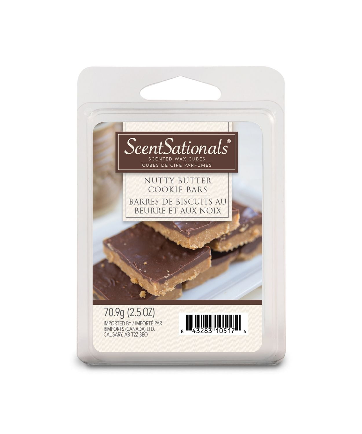ScentSationals Scented Wax Cubes - Nutty Butter Cookie Bars