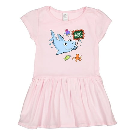 

Inktastic Teacher Shark with School of Fish Gift Toddler Girl Dress