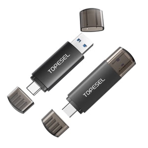 Topesel 128GB Dual USB 3.0 Flash Drive USB-C & USB-A