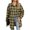 Yellow, variant on SwiftWear Women's Oversized Plaid Shirt Jacket Long Sleeve Button Down Shacket Casual Coat for Spring Fall​​, Yellow