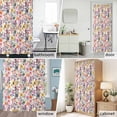 thumbnail image 7 of Yellow Purple Floral Shower Curtain for Bathroom, Watercolor Spring Yellow Purple Wildflowers Leaves Plant Waterproof Cloth Fabric Bathroom Accessories Set with 12 Rust Proof Plastic Hooks, 36"x72", 7 of 7