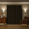 thumbnail image 2 of Sun Zero Oslo Extreme 100% Blackout Grommet Curtain Panel, 52"X108", Mushroom, 1-Piece Single Panel, 2 of 10