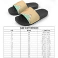 thumbnail image 2 of GZHJMY Stylish Slides for Women Men, Beach Sand Footprint Ocean Coast Sea Soft Flexible Slip-on Sandals Slippers, 2 of 7