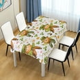thumbnail image 6 of 54"x72" Cute Gnome and Clover Rectangle Tablecloth, St. Patrick's Day Kitchen Decoration, Rectangular Table Cover for Party Holiday Hotel BBQ-Machine Washable, 6 of 7
