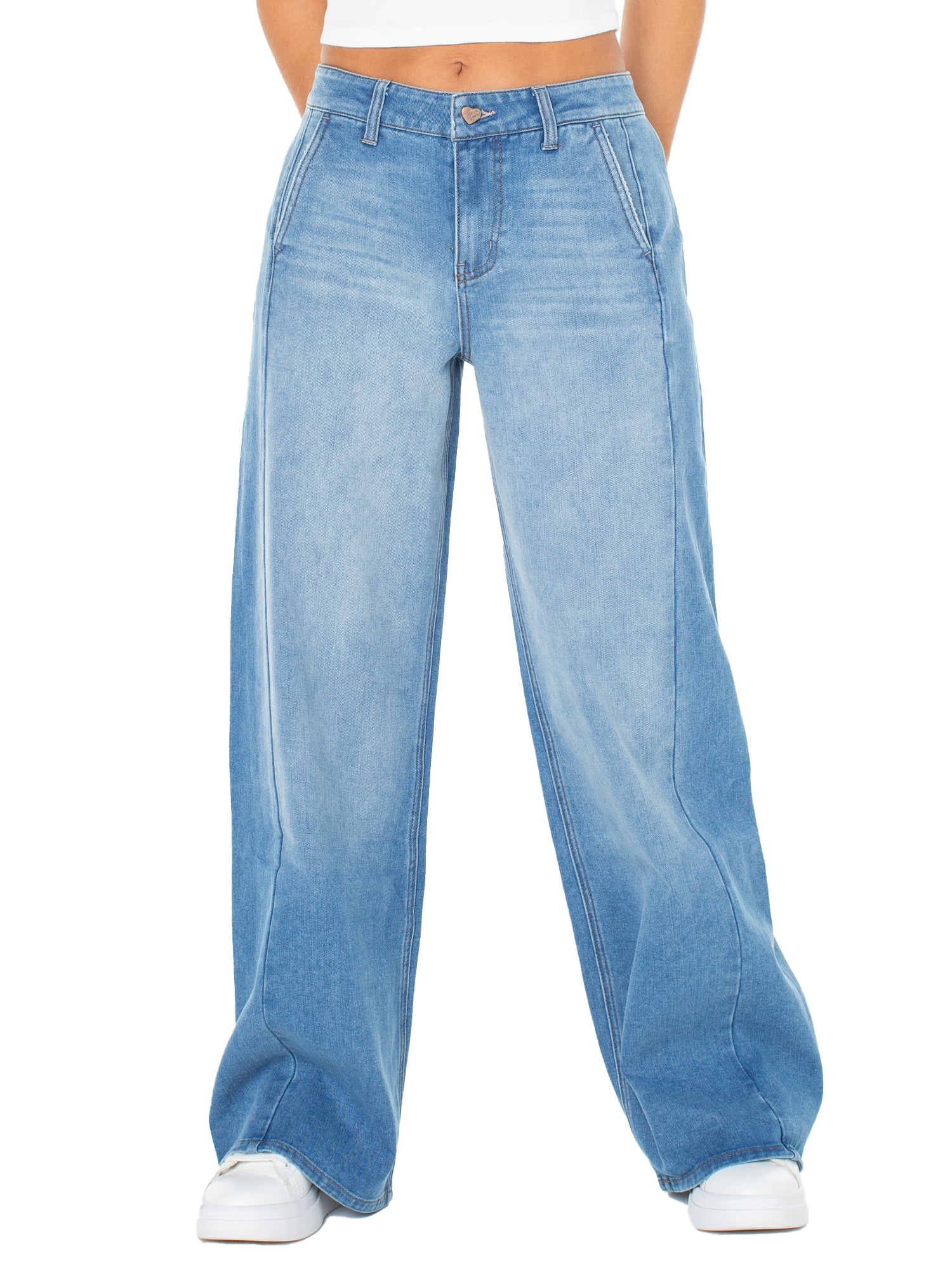Celebrity Pink Wide Leg Trouser Pocket Jean