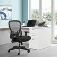 thumbnail image 3 of Pemberly Row Deluxe Back with Memory Foam Mesh Seat Chair in Black Fabric, 3 of 14