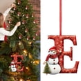 thumbnail image 1 of Mashaouyo Home Decor Letter Christmas Tree Pendant A To Z (without H And V) Decorative Letter Christmas Tree Pendant Personalized DIY Christmas Decorations Hanging Christmas Letters For Christmas, 1 of 4