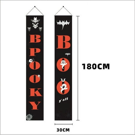 Halloween Decorations Outdoor Indoor Trick OR Treat Halloween Porch Banners for Door Decor,71”x11.8” Large Hanging Banners Porch Signs for Home Yard Farmhouse Garden Holiday Party Decoration
