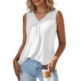 thumbnail image 2 of a.Jesdani Summer Womens Plus Size Tank Tops V Neck Casual Flowy Sleeveless Shirts Blouse m-4x, 2 of 5