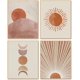 thumbnail image 1 of Arte de pared Boho Decor Sunrise - Impresiones abstractas de fases del sol y la luna, 1 of 5