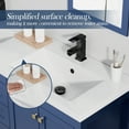 thumbnail image 5 of eclife Resin White 60 Inch Double Sink Bathroom Vanity Top, 5 of 11