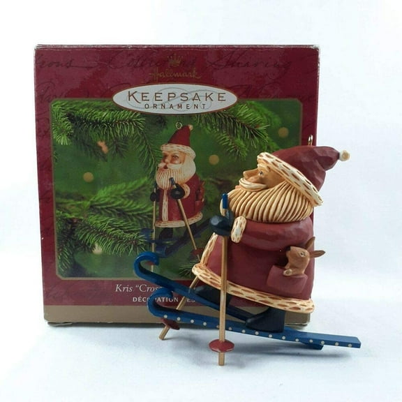 2000 Kris "Cross-Country" Kringle (Santa Claus) Hallmark Keepsake Christmas Tree Ornament - QX6954