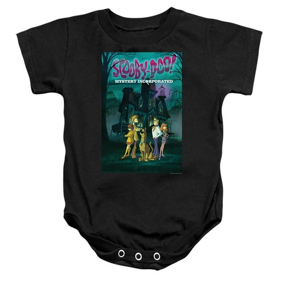 Scooby Doo! Mystery Incorporated Poster Unisex Infant Snap Suit for Baby (18 Months) Black