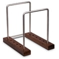 thumbnail image 3 of Optage Audio Mini Record Holder, 35 LP Solid Walnut Vinyl Record Storage, Vinyl Holder for Record Display, Now Playing Vinyl Record Stand, Vinyl Record Holder, Record Stand, Vinyl Storage, Vinyl Stand, 3 of 10