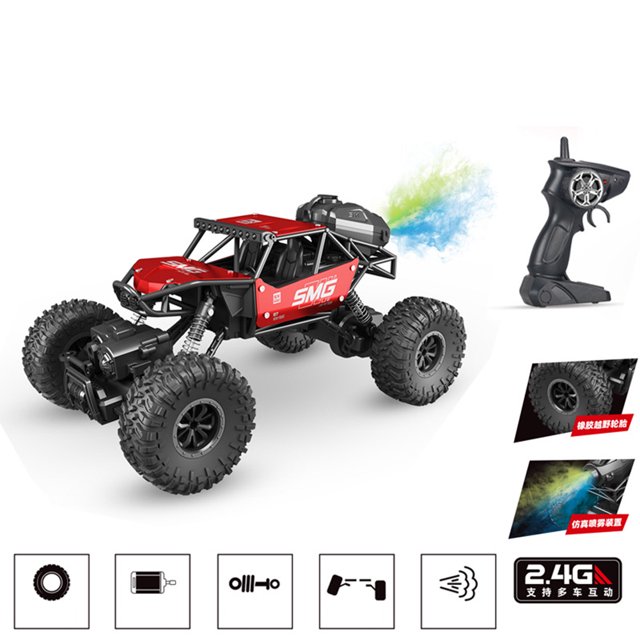 Remote Control Off-road Vehicle Four-wheel Drive High-speed Climbing Dumper Stunt Car Rollover Racing Car Toy For Boys