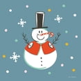 thumbnail image 3 of Seven Trees Design 15x15 Black Modern Framed Museum Art Print Titled - The Happy Snowman, 3 of 5