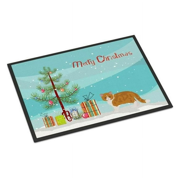 Carolines Treasures CK4622MAT 18 x 27 in. Exotic Shorthair No.3 Cat Merry Christmas Indoor or Outdoor Mat