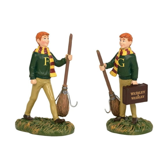 Department 56 Harry Potter Village Fred & George Weasley Figures 3.1in H