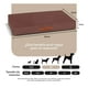 thumbnail image 5 of Cama Antiestrés de Foam para Perro Mediano y Gato, Colchoneta Lavable Esquimal (Café, 80x55 cm), 5 of 6