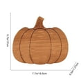 thumbnail image 3 of Pumpkin Wooden Serving Platter,Thanksgiving Bamboo Serving Tray,Wooden Snack Cheese Charcuterie Board,Halloween Pumpkin Shaped Decorations Board,Gothic Charcuterie Wooden Boards Serving Platter Tray, 3 of 6