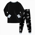 thumbnail image 2 of WXFAZCVU Boys Fall Outfits Cute Cartoon Long Sleeve Shirts and Pants Kids Clothing Set Size 5-6 Years, 2 of 4