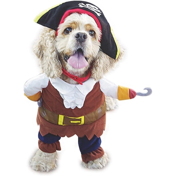 Disfraz de perro mascota Piratas del Caribe Styl perro Jeans ropa gato divertido traje de apariencia uniforme