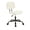 Beige, variant on CONCETTA Ergonomic Home Office PU Leather Desk Chair, Small Space, Thickened Cushion, Armless Rolling Chair for Adult, Beige