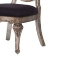 thumbnail image 3 of ACME Chantelle Side Chair (Set-2) in Silver Gray SilkLike Fabric & Platinum, 3 of 8