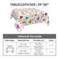thumbnail image 7 of Wukai Cartoon Birds & Flowers Waterproof Tablecloth for Kitchen Dining, Fits Square Tables for 2-4 Seats -60"x60", 7 of 7