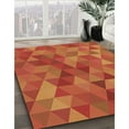 thumbnail image 3 of Ahgly Tapis Rectangulaire Lavable en Machine Intérieur Transitionnel Néon Orange, 5 Pieds x 8 Pieds, 3 of 7