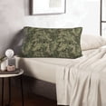 thumbnail image 6 of Lsque Green Snake Skin Pattern Pillow Case – Soft & Cozy Throw Pillow Cover, Hypoallergenic Cushion Case for Sleeping Women with Envelope Closure-14"x20", 6 of 6
