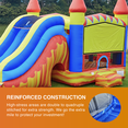 thumbnail image 2 of JumpOrange Commercial Grade Inflatable Turbo Blaze Titan Bounce House with Slide Combo and Blower, Party Combo Moonwalk, 100% PVC VINYL, 2 of 3