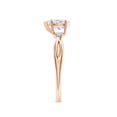 thumbnail image 3 of ANGARA Lab Grown Nature Inspired Diamond Engagement Ring for Women in 14K Rose Gold (Size-7x5mm| Color-F-G| Clarity-VS) | April Birthstone, Anniversary Jewelry Gift for Women | Lab-Grown Diamond Ring, 3 of 8