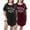 Set2, variant on FEREMO Plus Size Night Shirts Short Sleeve Nightgown Womens Printed Sleepwear for Women (Black, 3XL)