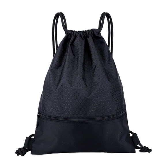 LQCrafK Unisex Drawstring Nylon Gym Backpack