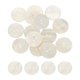 thumbnail image 1 of Uxcell 20Pcs Botones de Concha Natural, Botón Redondo de Concha de 2 Agujeros de 23mm, Accesorios Decorativos para Abrigos, Camisas, Proyectos de Bricolaje de Ropa, Blanco, 1 of 6