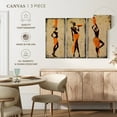 thumbnail image 5 of Elephant Stock Six Tribal African Women Wall Art - Horizontal Multi Panel Canvas - Living Room Wall Decor - People Multi Panel - Orange And Brown Decor - 38" x 24", 5 of 8