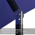 thumbnail image 5 of Topeakmart 7.5ft Outdoor Market Patio Umbrella with Tilt Push Button and Crank, 6 Ribs, Navy Blue, 5 of 9