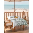 thumbnail image 2 of Outdoor Tablecloth with Umbrella Hole for Patio/Picnic/Party/Camping, Green Eucalyptus Leaves Waterproof Table Cloth Rectangle Table Cover Washable, Summer Botanical Weeping Watercolor (52"x 70"), 2 of 8