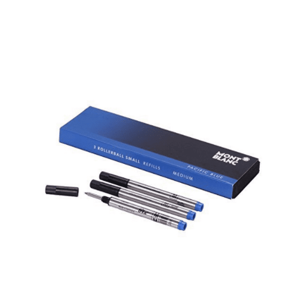Mont Blanc Rollerball Refill, Small M, 3X1, Pacific Blue (107324) …