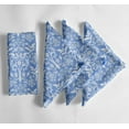 thumbnail image 1 of Vargottam Blue FloralDesign Cotton Muslin Napkins - Set of 12, 20-Inch, Luxurious Soft Cloth Napkins for Dining & Events, Absorbent, Decore & Tableware, 1 of 7