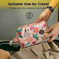 thumbnail image 5 of Toiletries Bag,Dogs with Pioneer Flower Mens Womens Toiletry Bag Bathroom Bag,Waterproof Toiletry Travel Bag Dopp Kit Shaving Bag 11x6.3x5.1 Inch, 5 of 5