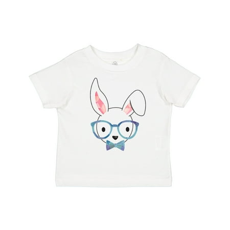 

Inktastic Cute Hipster Bunny Blue Gift Toddler Boy or Toddler Girl T-Shirt